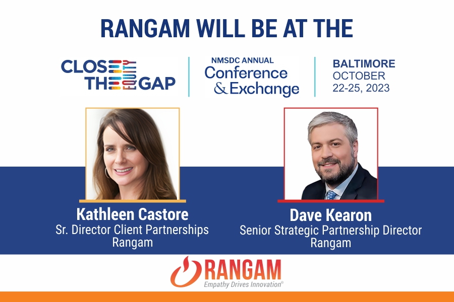 Rangam will be at the Close the Equity Gap, NMSDC annual conference & exchange event, Baltimore, October, 22-25, 2023